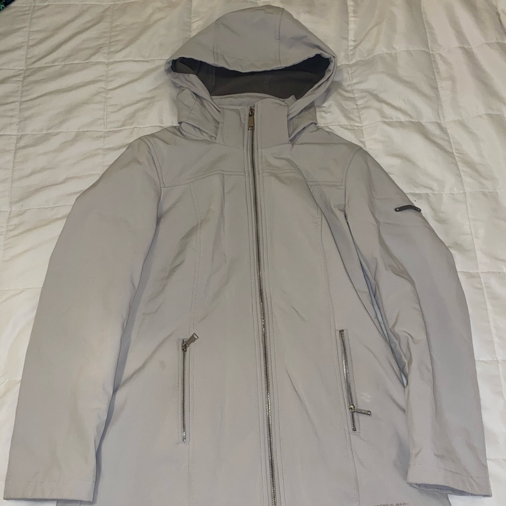 Water Resistant Removable Hood Softshell Jacket - image 1